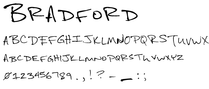 Bradford font