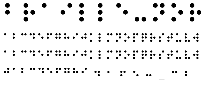 Braille Normal font