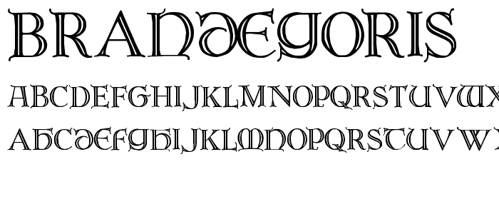 Brandegoris font