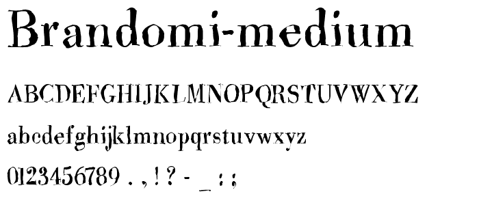 Brandomi-Medium font