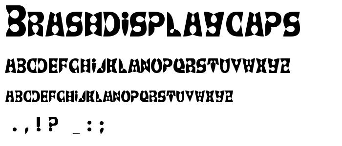 BrashDisplayCaps font
