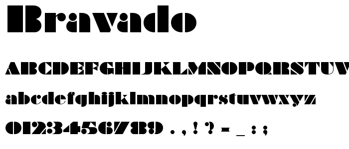 Bravado font
