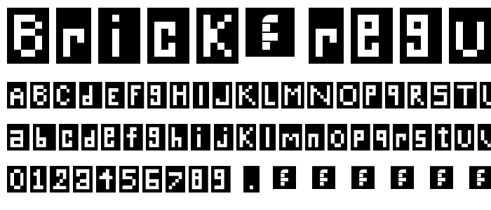 Brick Regular font