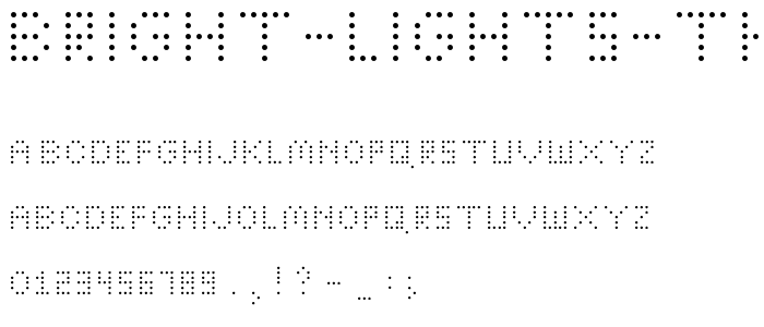 Bright Lights Thin Regular font