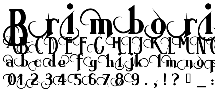 BrimborionOrnements font