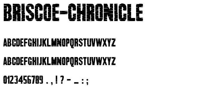Briscoe Chronicle font