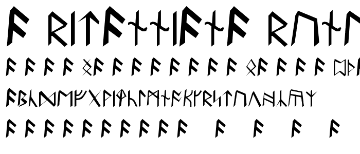 Britannian Runes font