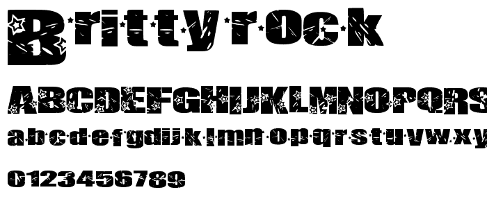 Britty Rock font