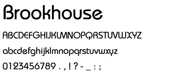 Brookhouse font