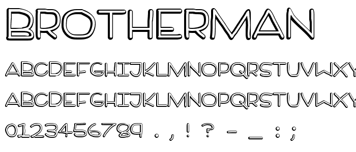 BrotherMan font