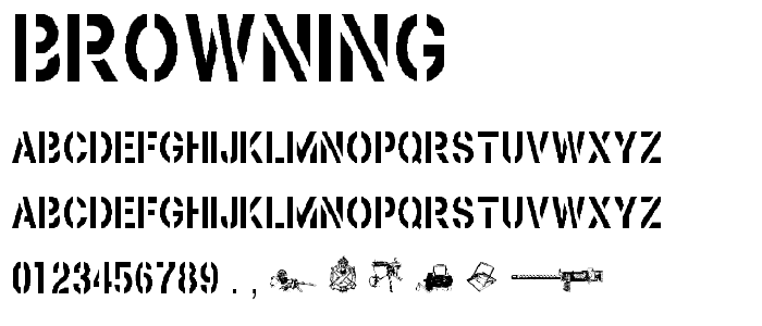 Browning font