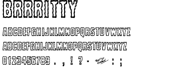 Brrritty font