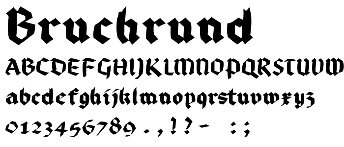 BruchRund font