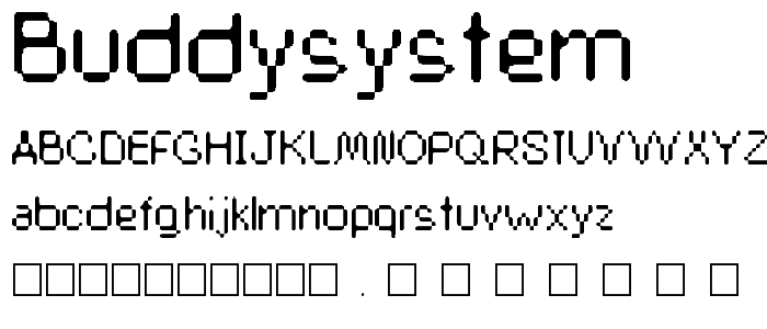 BuddySystem font