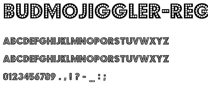 BudmoJiggler-Regular font