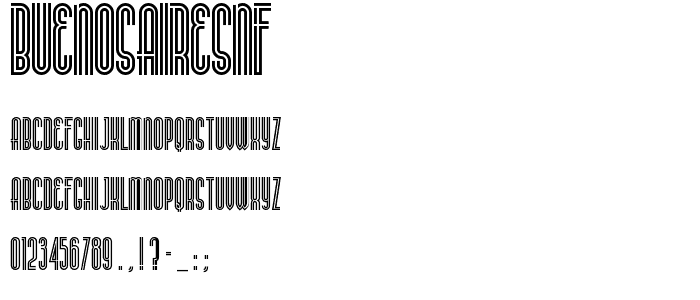 BuenosAiresNF font