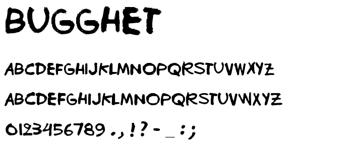 Bugghet font