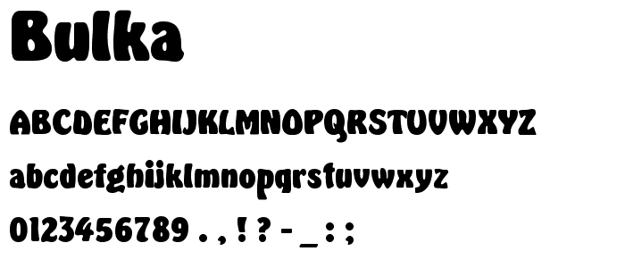 Bulka font