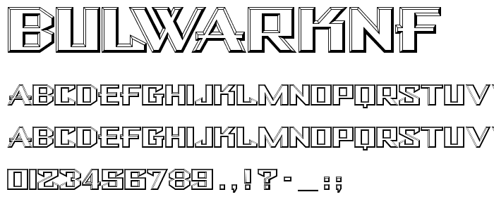 BulwarkNF font