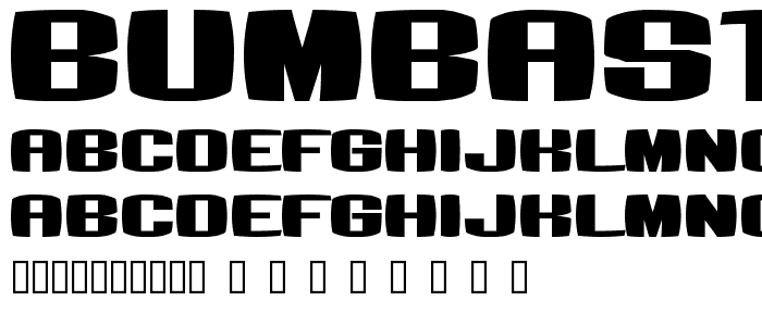 Bumbastika font