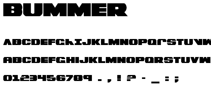 Bummer font