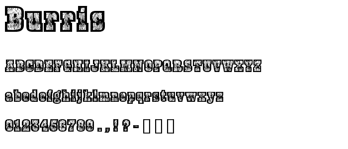 Burris font