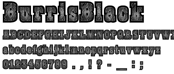 BurrisBlack font