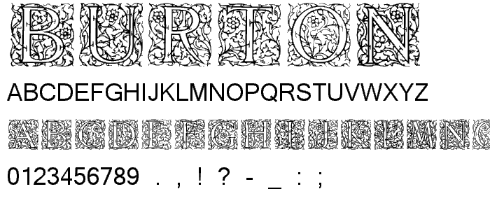 Burton font