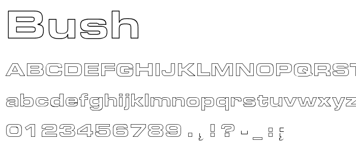 Bush font