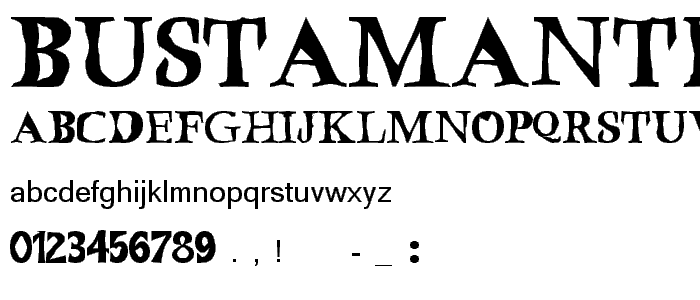 Bustamante1_0 font