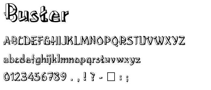 Buster font