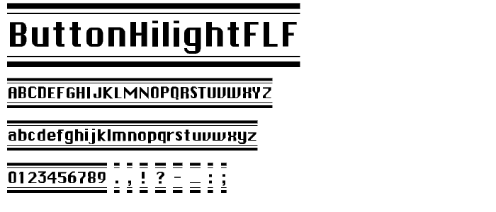 ButtonHilightFLF font