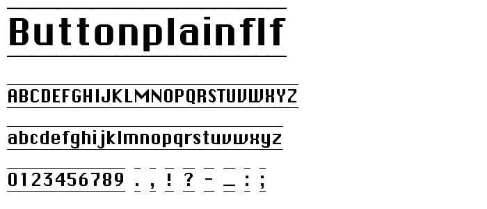 ButtonPlainFLF font