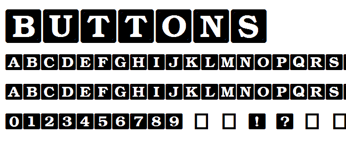 Buttons font