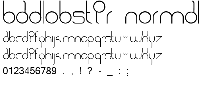 badlobster Normal font