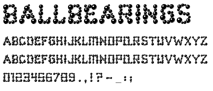 ballbearings font