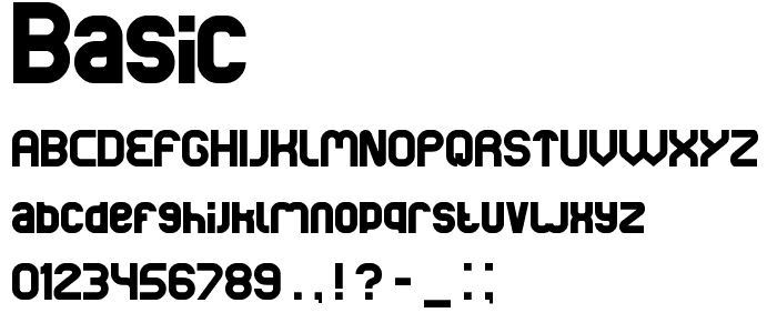 basic font