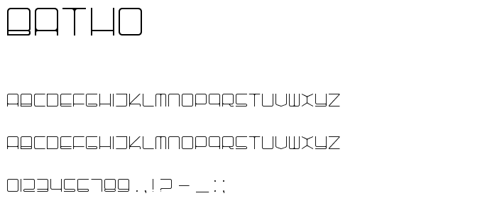 batho font