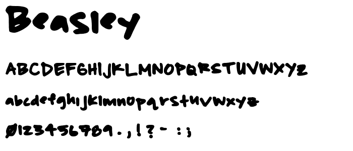 beasley font