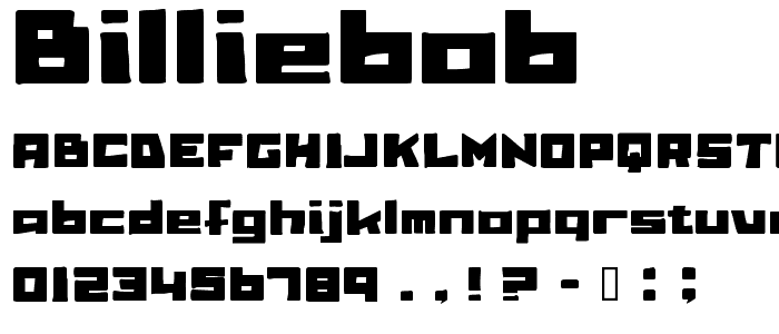 billieBob font
