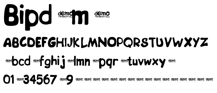 bipDEMO font