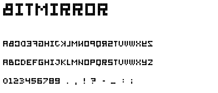 bitmirror font