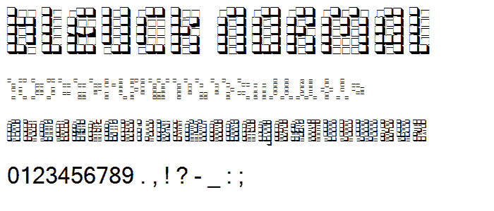 bleuck normal font