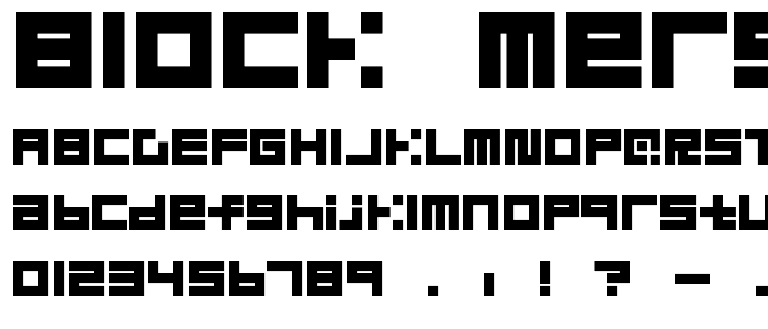 block_merged font