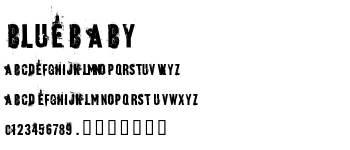 blueBaby font