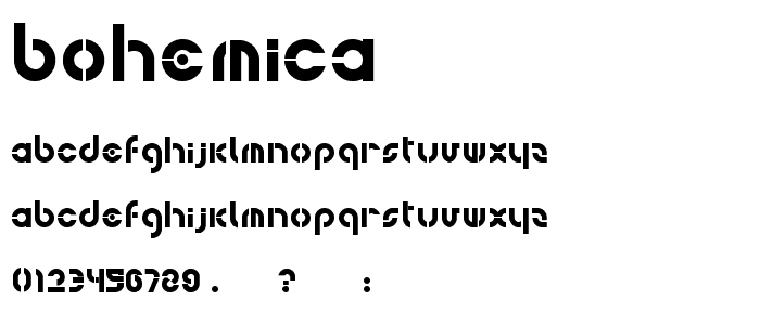 bohemica font