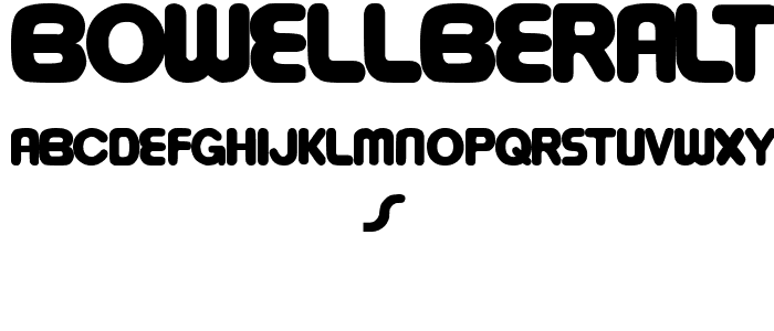 bowellberalta font