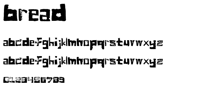 bread font