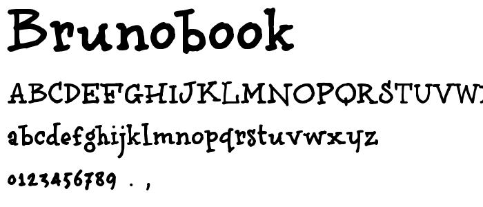 brunoBook font