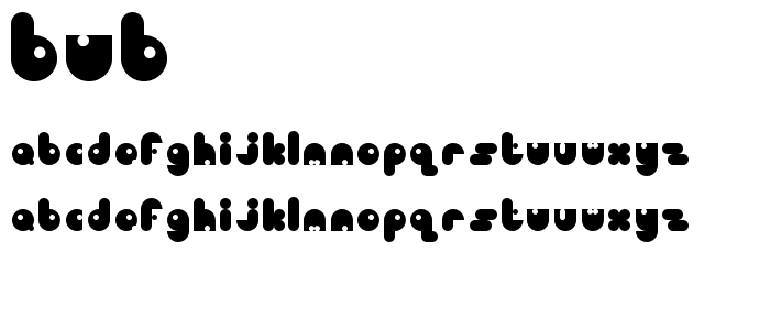 bub font